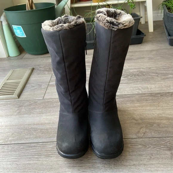 TOE WARMERS CANADA FAUX FUR JANET EASY ON FULL SIDE  ZIPPER WINTER BOOTS - Picture 3 of 15